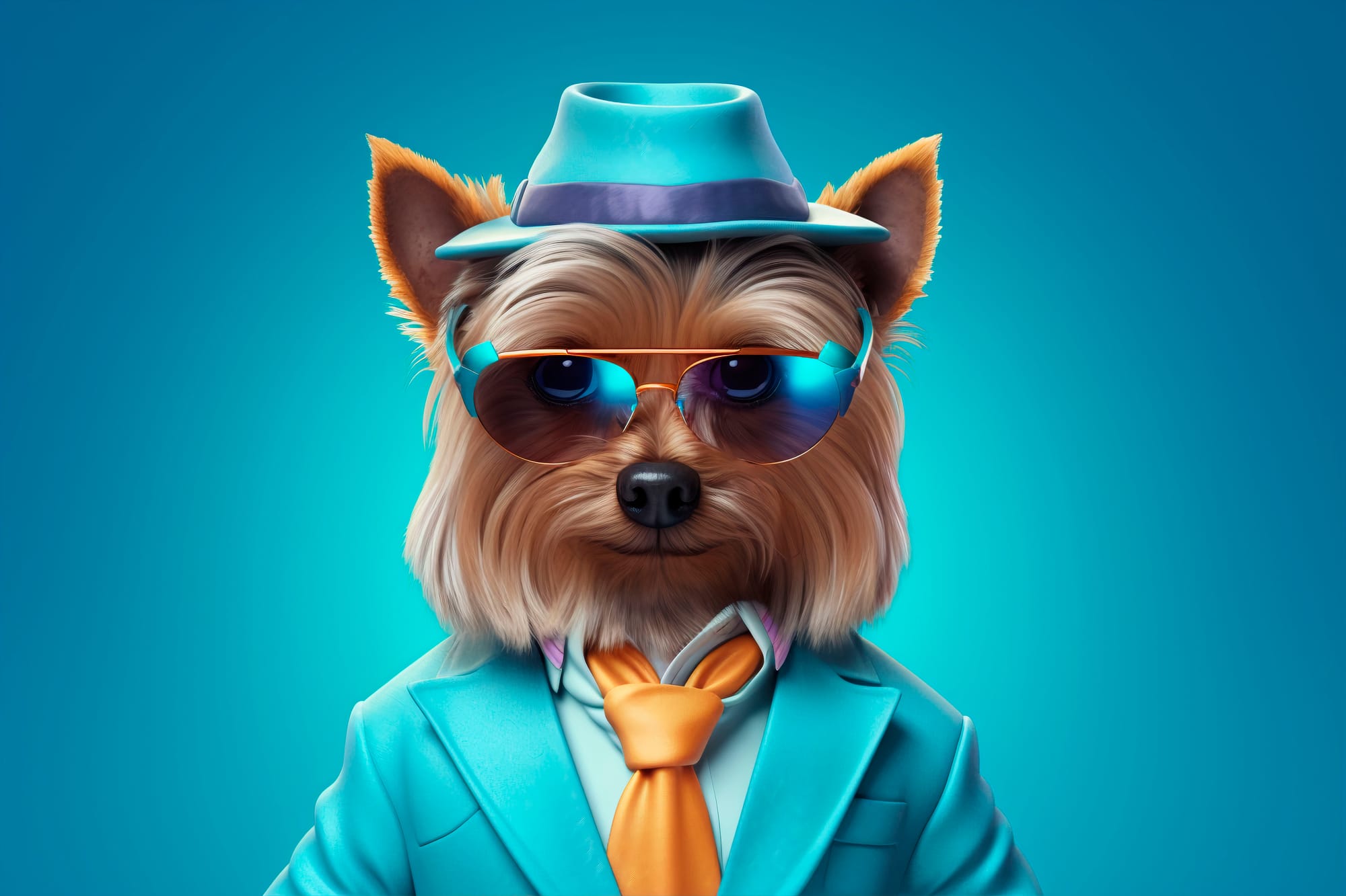NFT for 3D Rendering Cartoon Dog Portrait