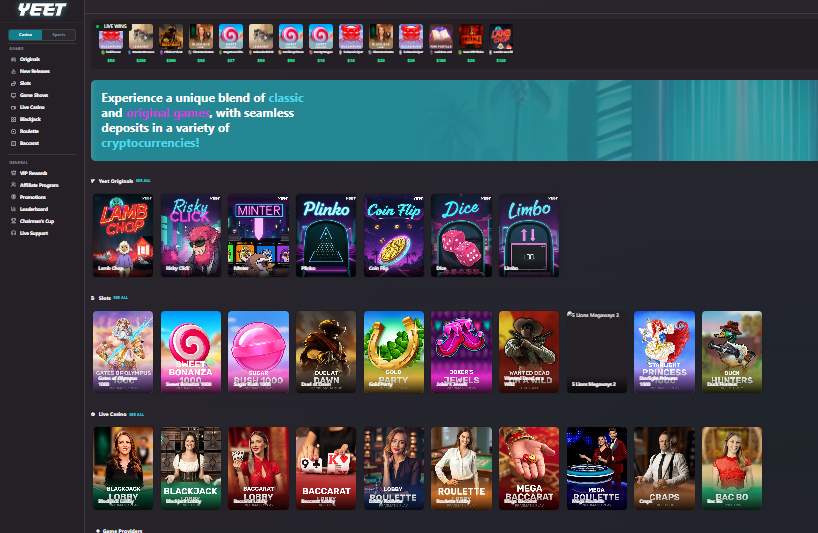 Yeet Casino - Crypto Casino